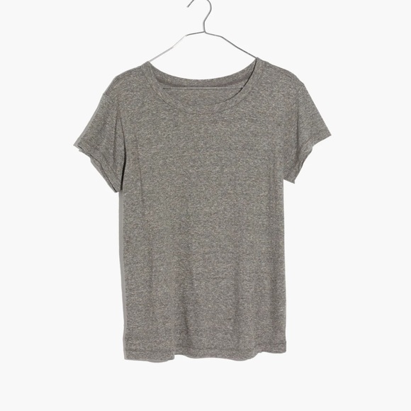 NWT Madewell Triblend Ex-Boyfriend Tee in Gray - Picture 3 of 11
